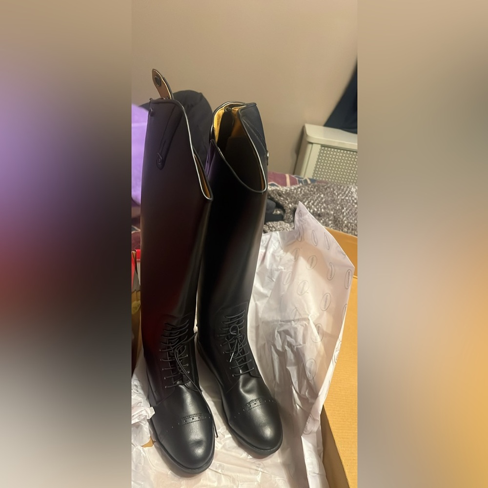 Leather boots
